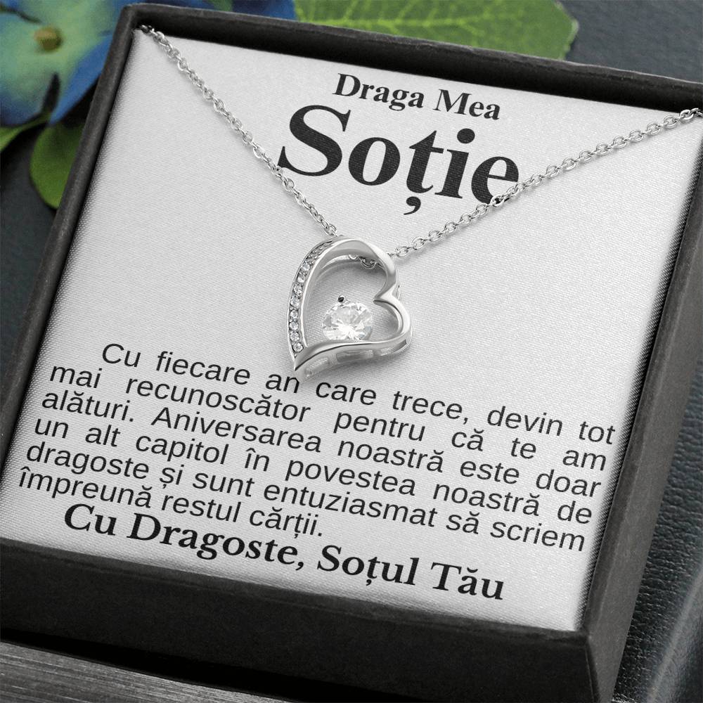 Draga Mea Soție-Colier Heart Diamond