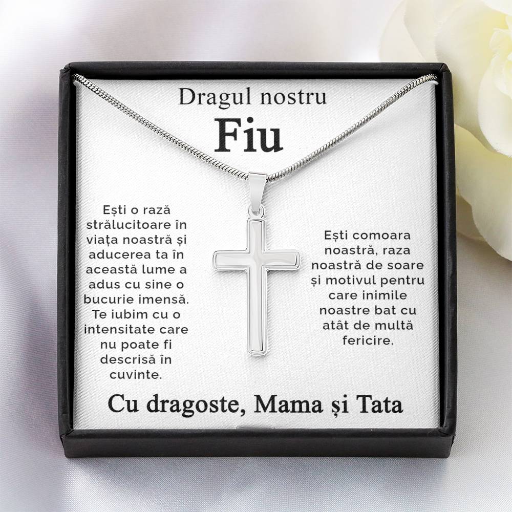 For son from Mom and Dad - Cross Necklace