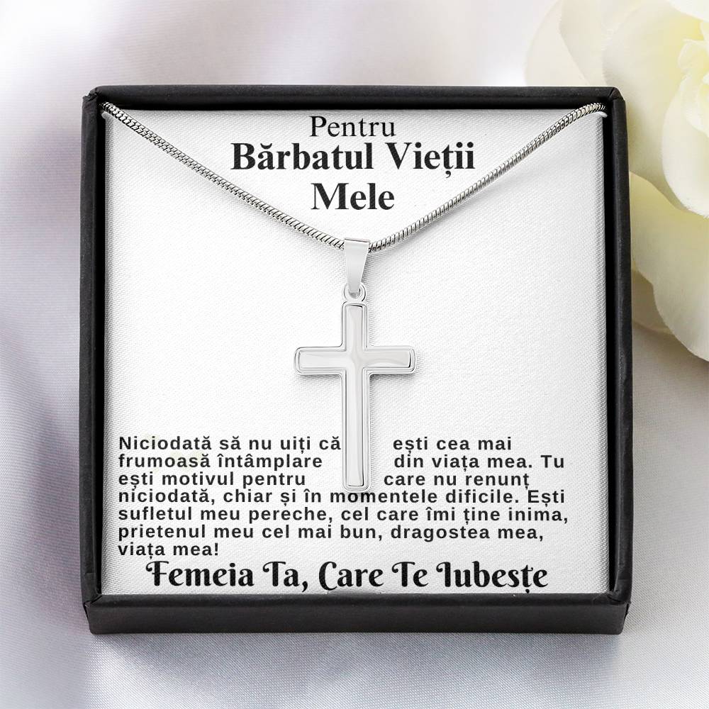 Bărbatul Vieții Mele- Lănțișor Cruce