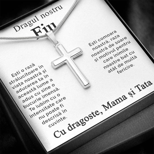For son from Mom and Dad - Cross Necklace