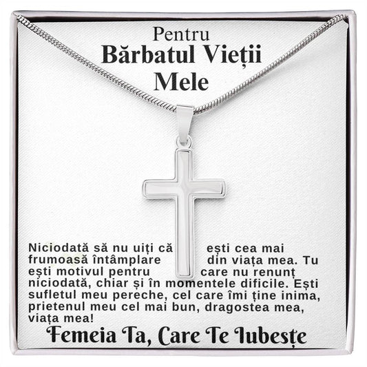 Bărbatul Vieții Mele- Lănțișor Cruce