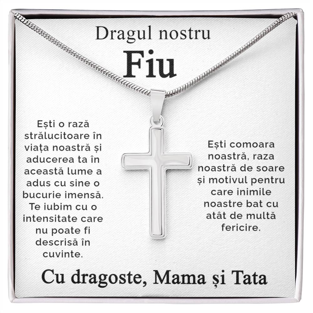 For son from Mom and Dad - Cross Necklace