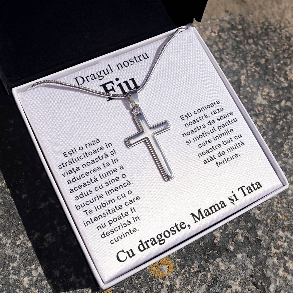 For son from Mom and Dad - Cross Necklace