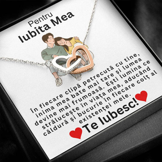 Pair of Hearts Necklace - Statement