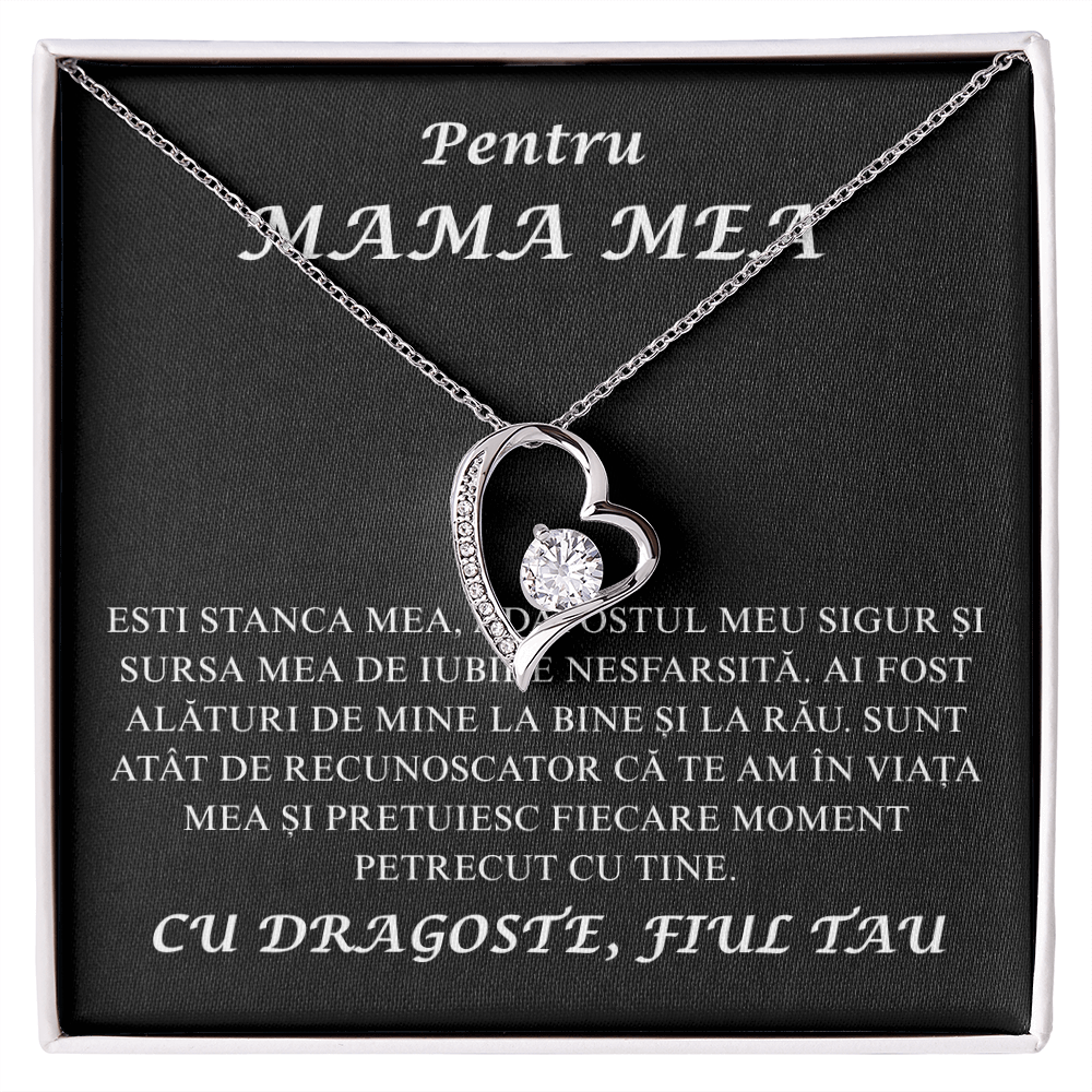 Cadou Pentru Mama mea  - Colier inimă Love