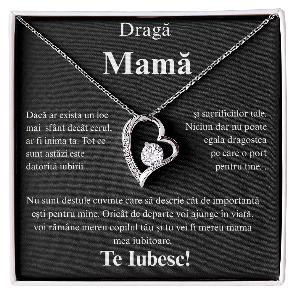 Cadou Pentru Mama    - Colier inimă Love