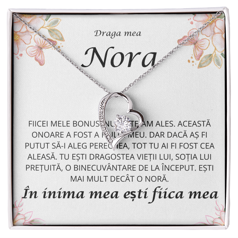 Cadou Pentru nora mea draga   - Colier inimă Love