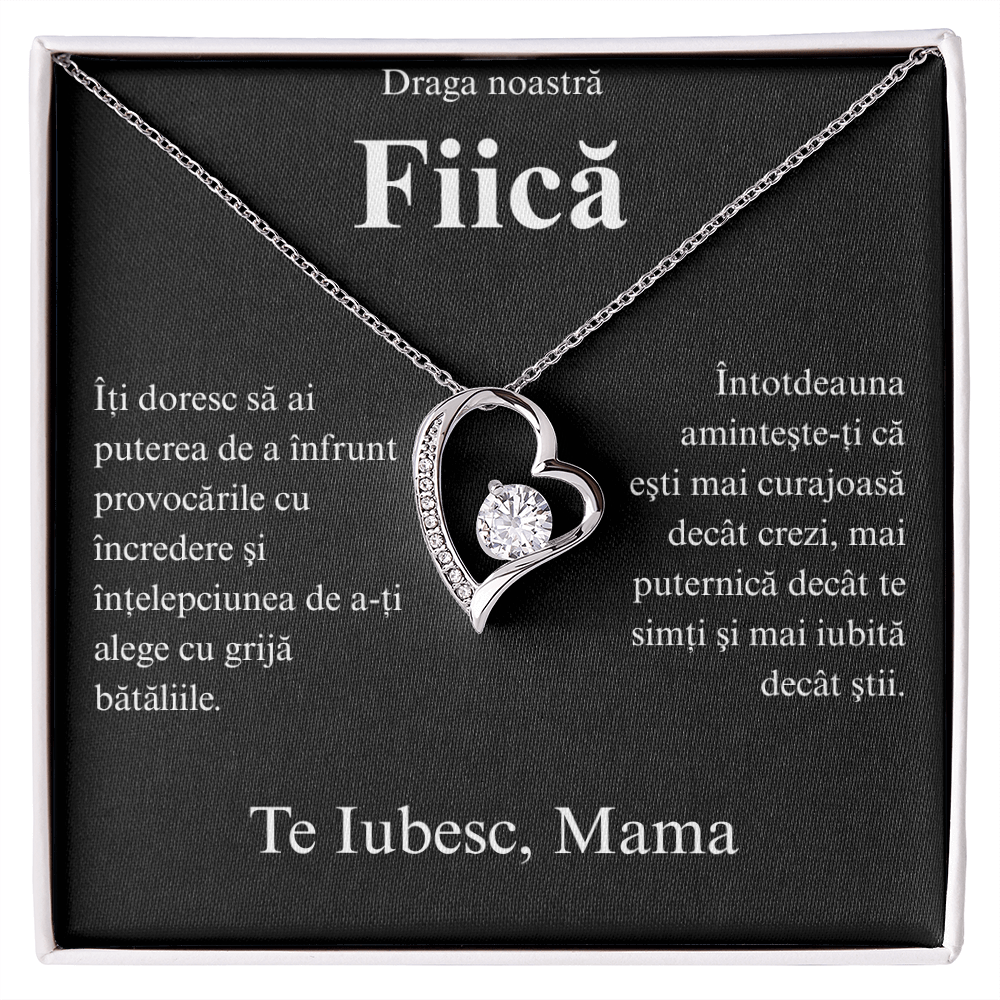 Cadou pentru fiică-lănțișor inimă simpla