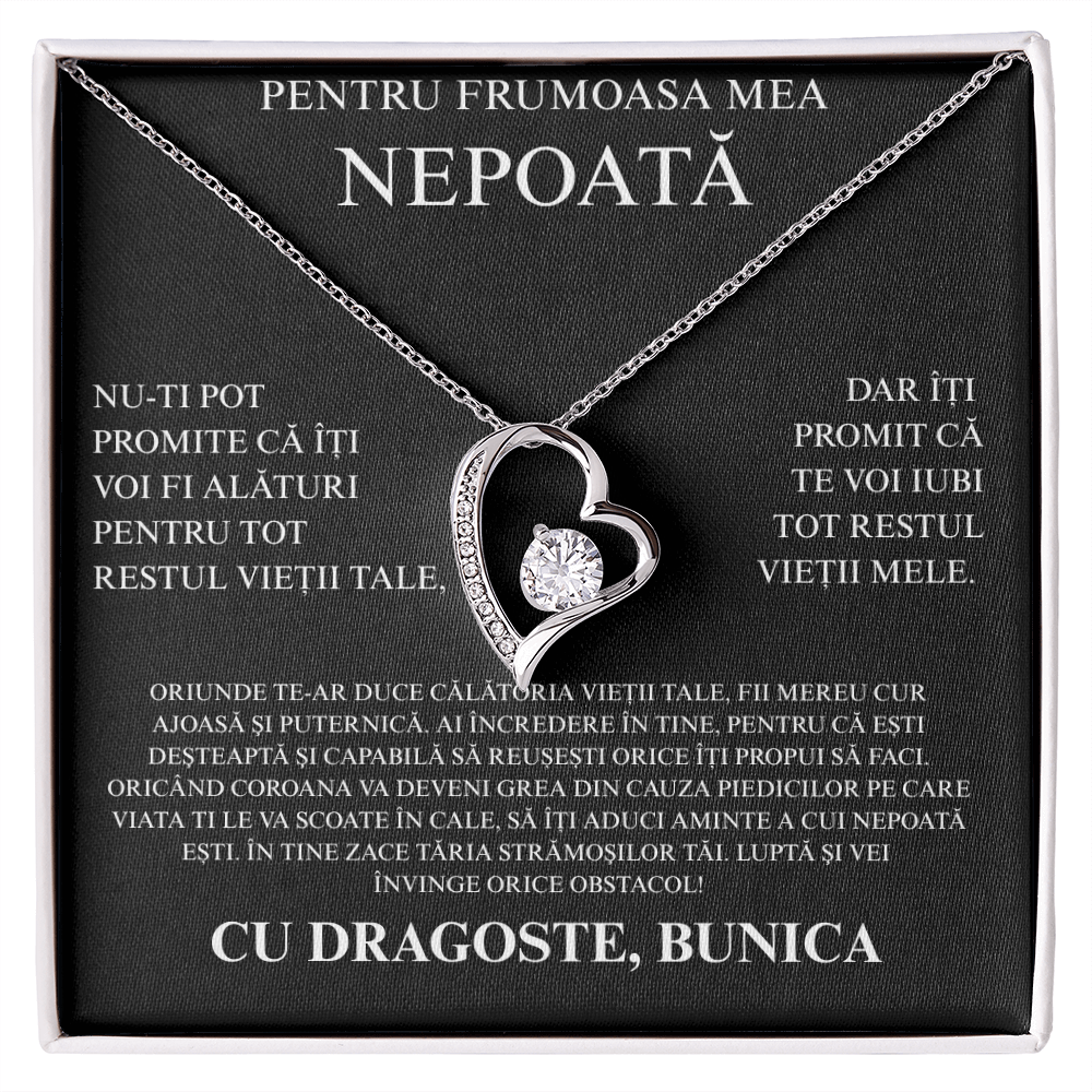 Gift For my dear niece - Love heart necklace