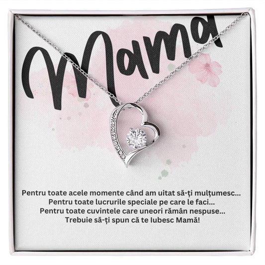 Necklace For Mom - I Love You - Heart Necklace