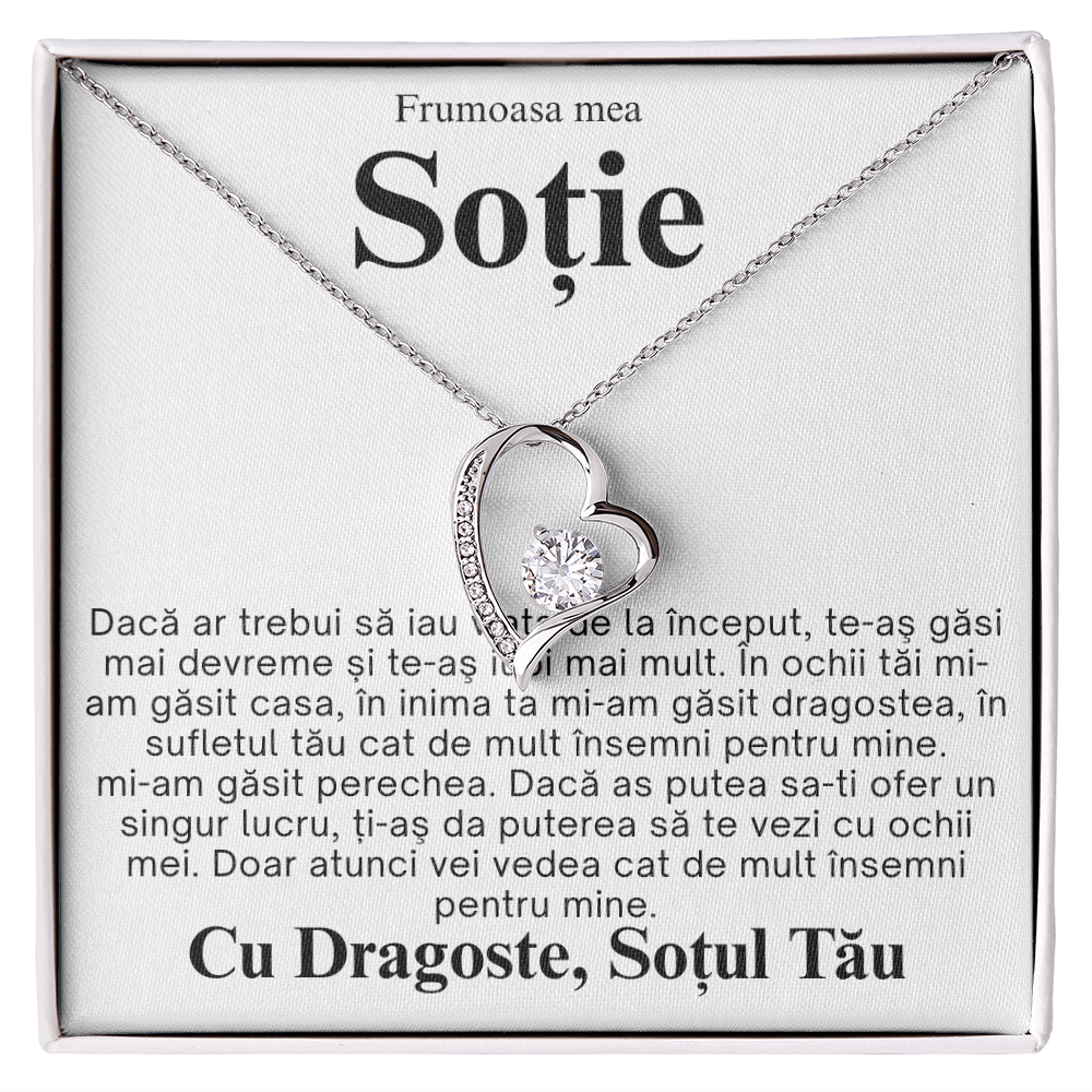 Gift for Wife - Heart Necklace