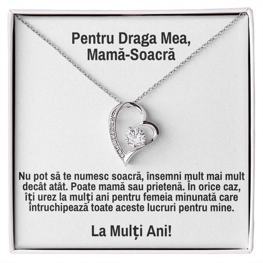 For My Dear Mother-in-Law - Heart Necklace