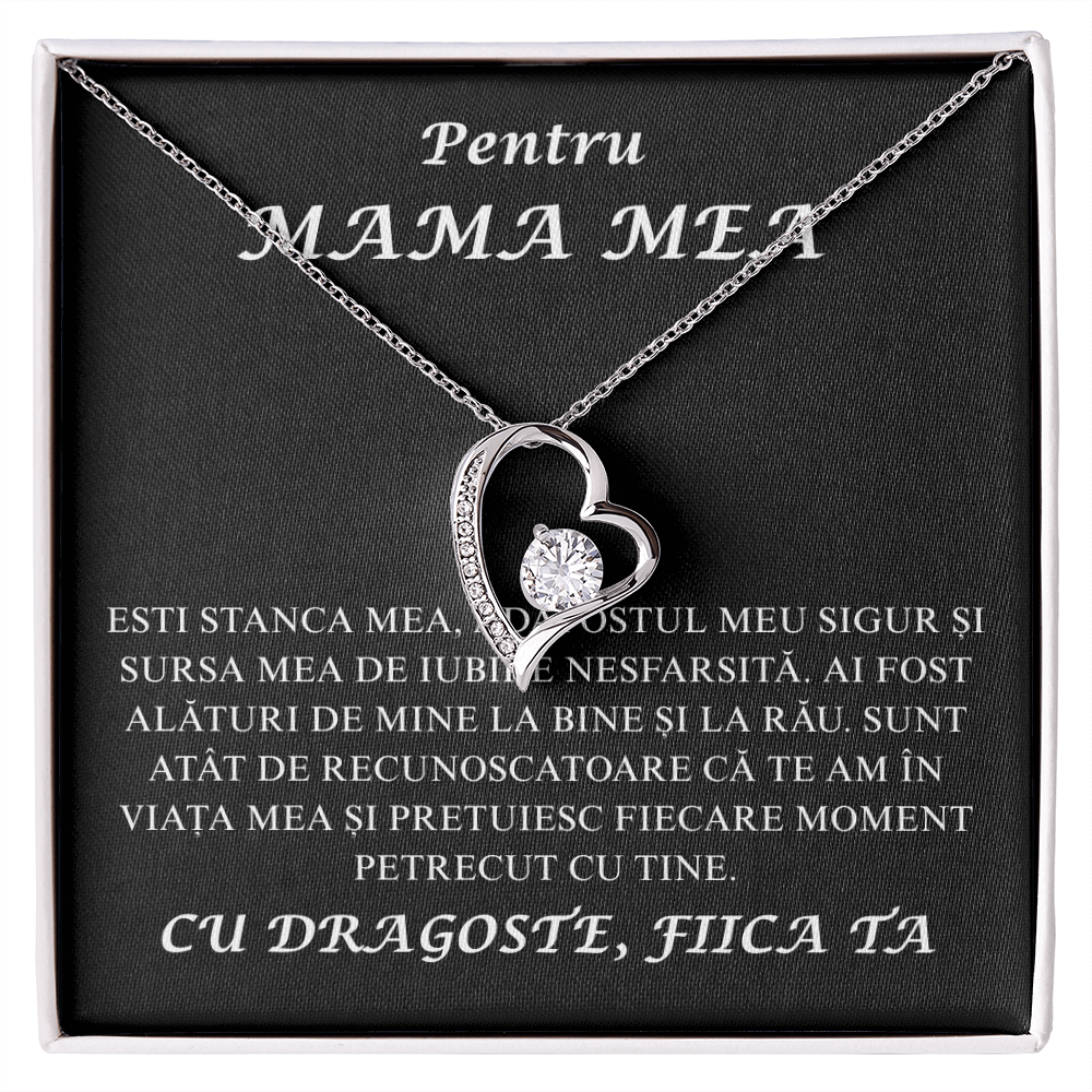 Cadou Pentru Mama  mea  - Colier inimă Love