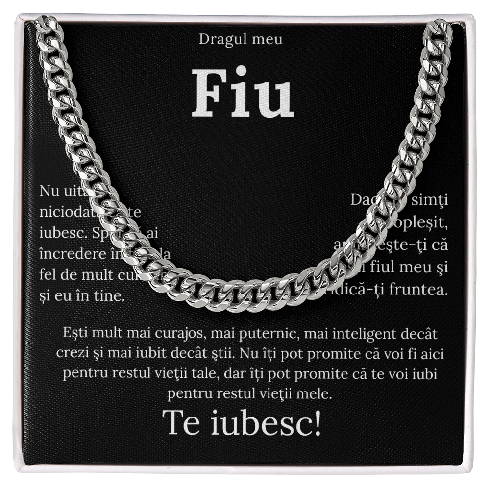 Cadou Pentru Fiul meu - Lantisor Cuban Link