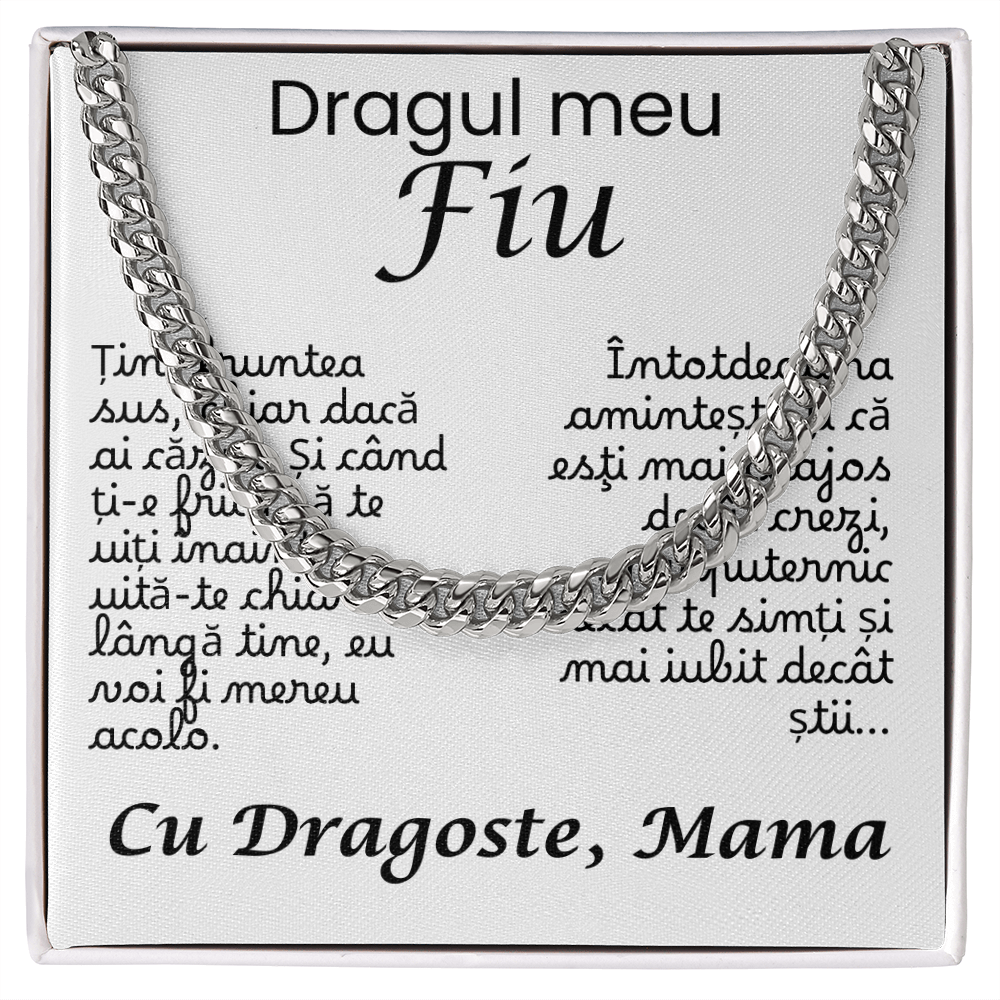 Cadou Pentru Fiu- Lantisor Cuban Link