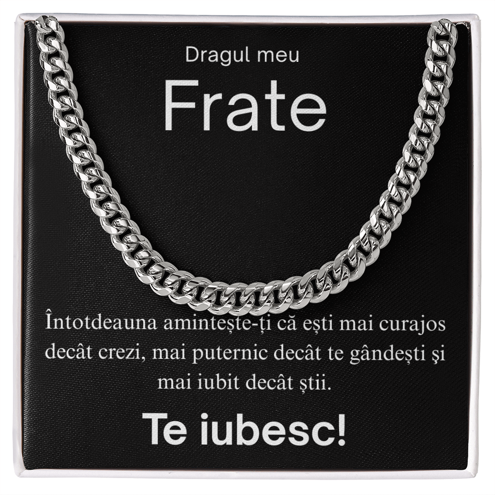 Cadou pentru fratele meu- Lantisor Cuban link