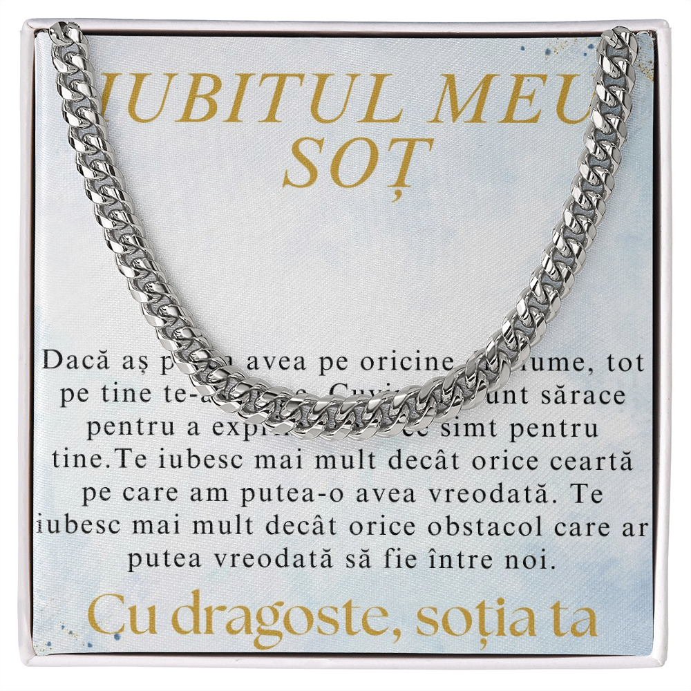 Ajándék kedves férjemnek - kubai lánc