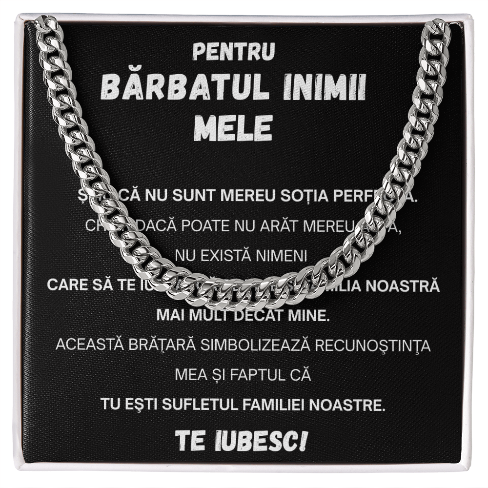 Cadou Pentru Sotul meu   - Lantisor Cuban Link