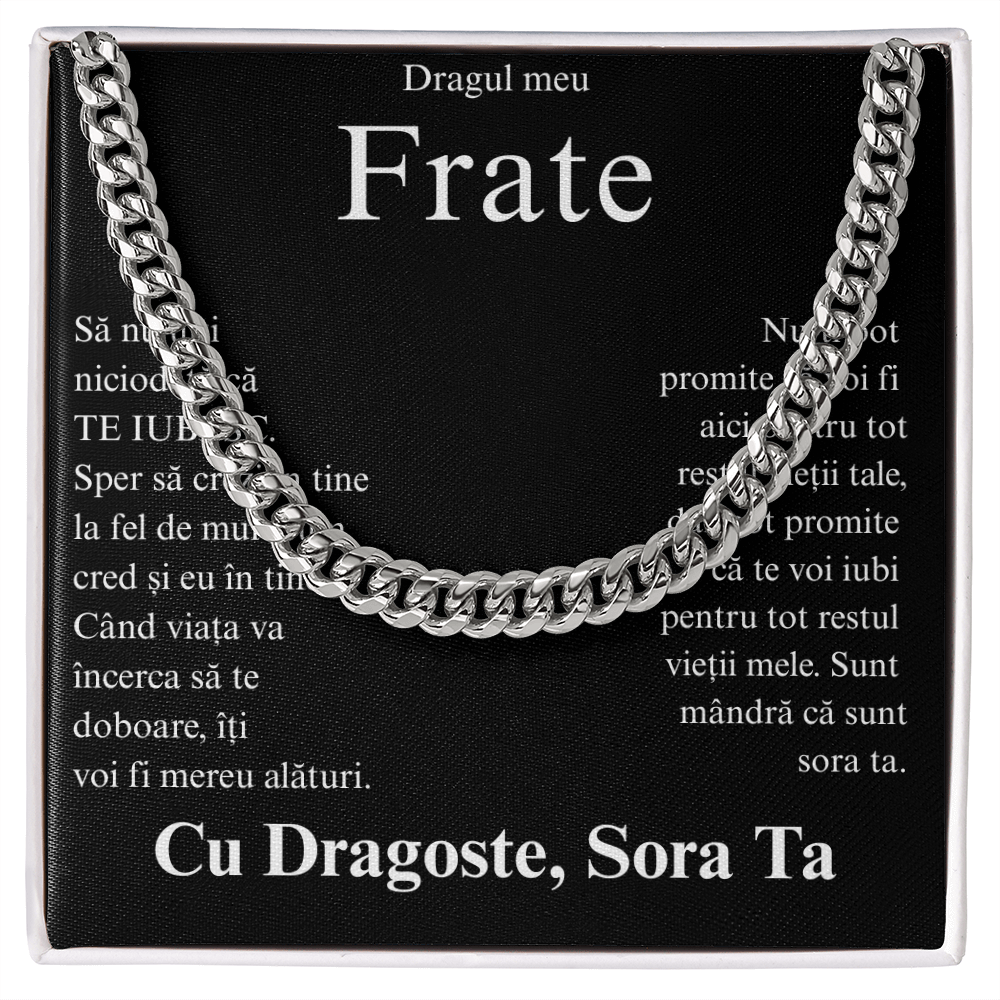 Cadou pentru al meu frate- Lantisor Cuban link