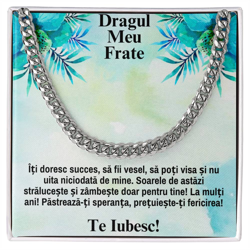 Pentru Fratele Meu - Lantisor Cuban Love - Te Iubesc