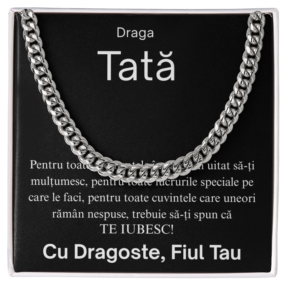 Cadou pentru  tata - Lantisor Cuban link