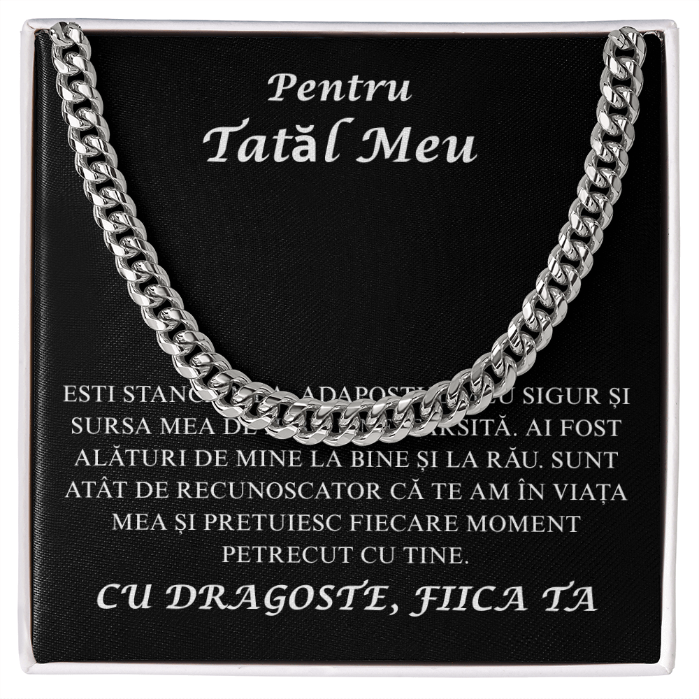 Cadou pentru  tatal meu - Lantisor Cuban link