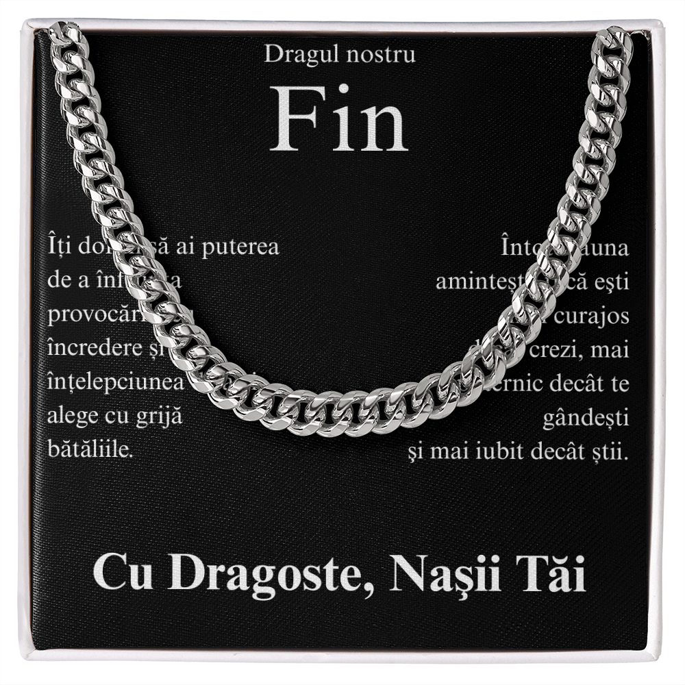 Cadou pentru finul nostru - Lantisor Cuban link