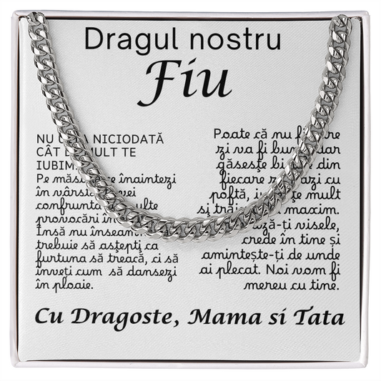 Gift For Our Son - Cuban Link Necklace