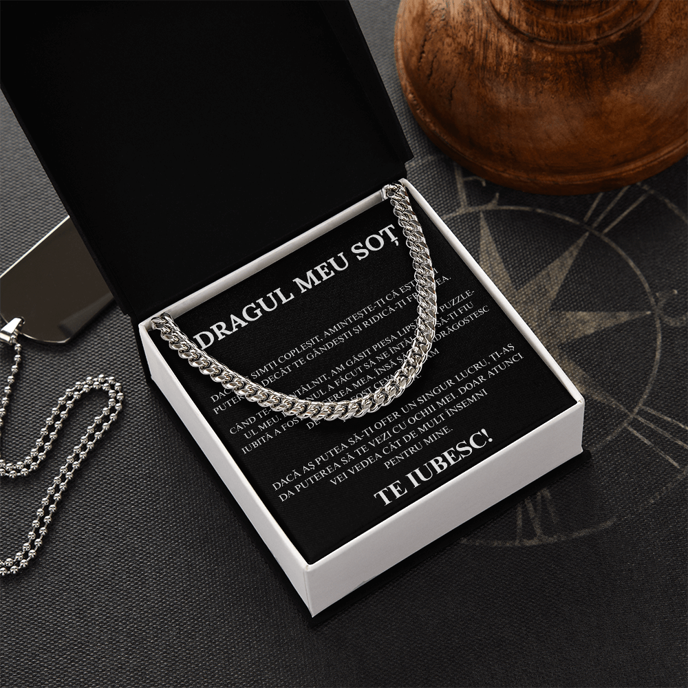 Cadou Pentru sotul meu   - Lantisor Cuban Link
