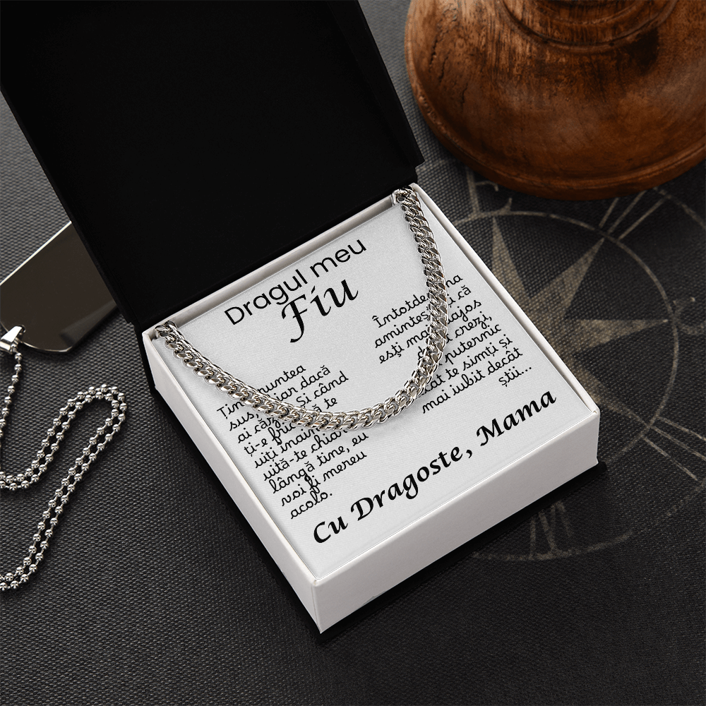 Cadou Pentru Fiu- Lantisor Cuban Link
