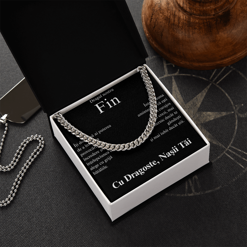 Cadou pentru finul nostru - Lantisor Cuban link