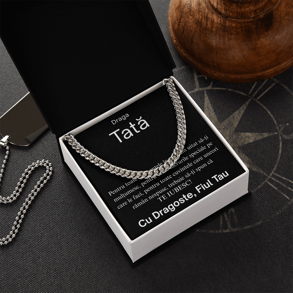Cadou pentru  tata - Lantisor Cuban link