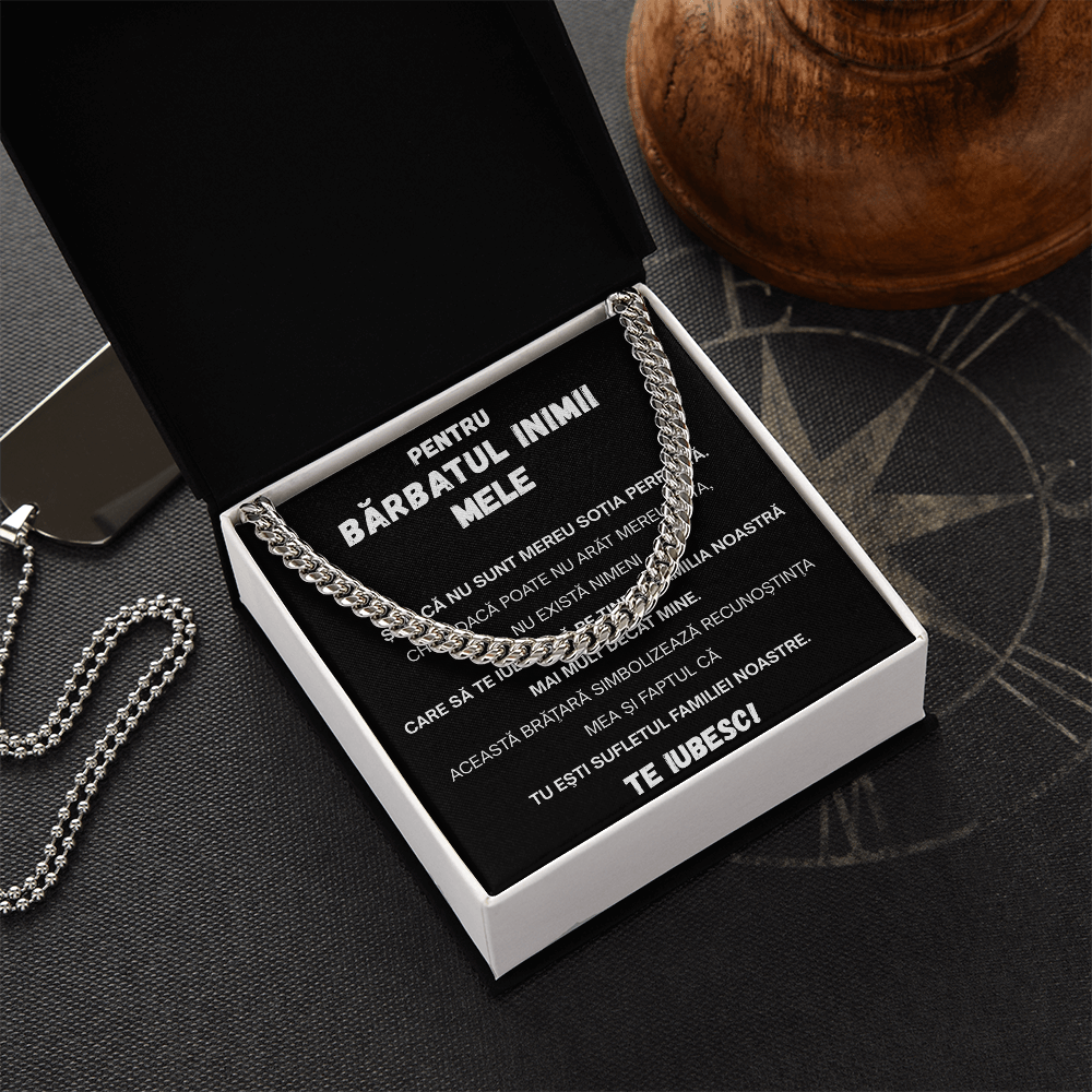 Cadou Pentru Sotul meu   - Lantisor Cuban Link