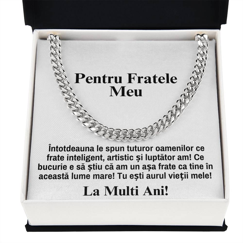 Pentru Fratele Meu - Lantisor Cuban Love - La Multi Ani