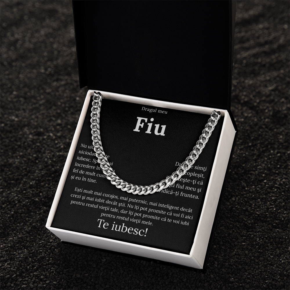 Cadou Pentru Fiul meu - Lantisor Cuban Link