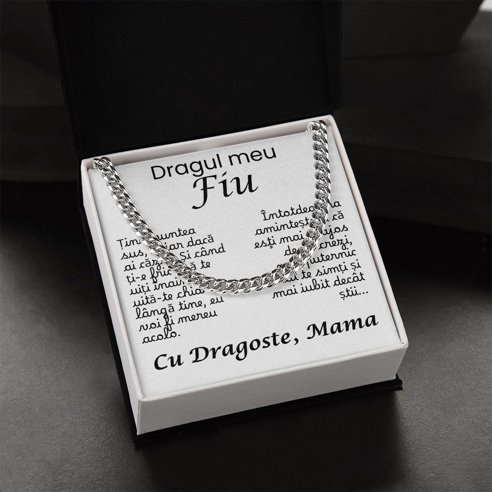 Cadou Pentru Fiu- Lantisor Cuban Link