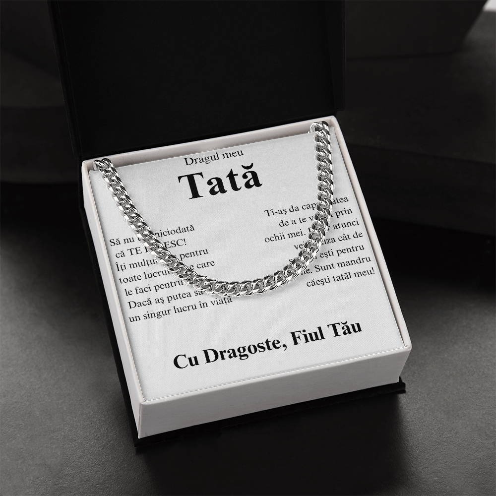 Cadou pentru  tatal - Lantisor Cuban link