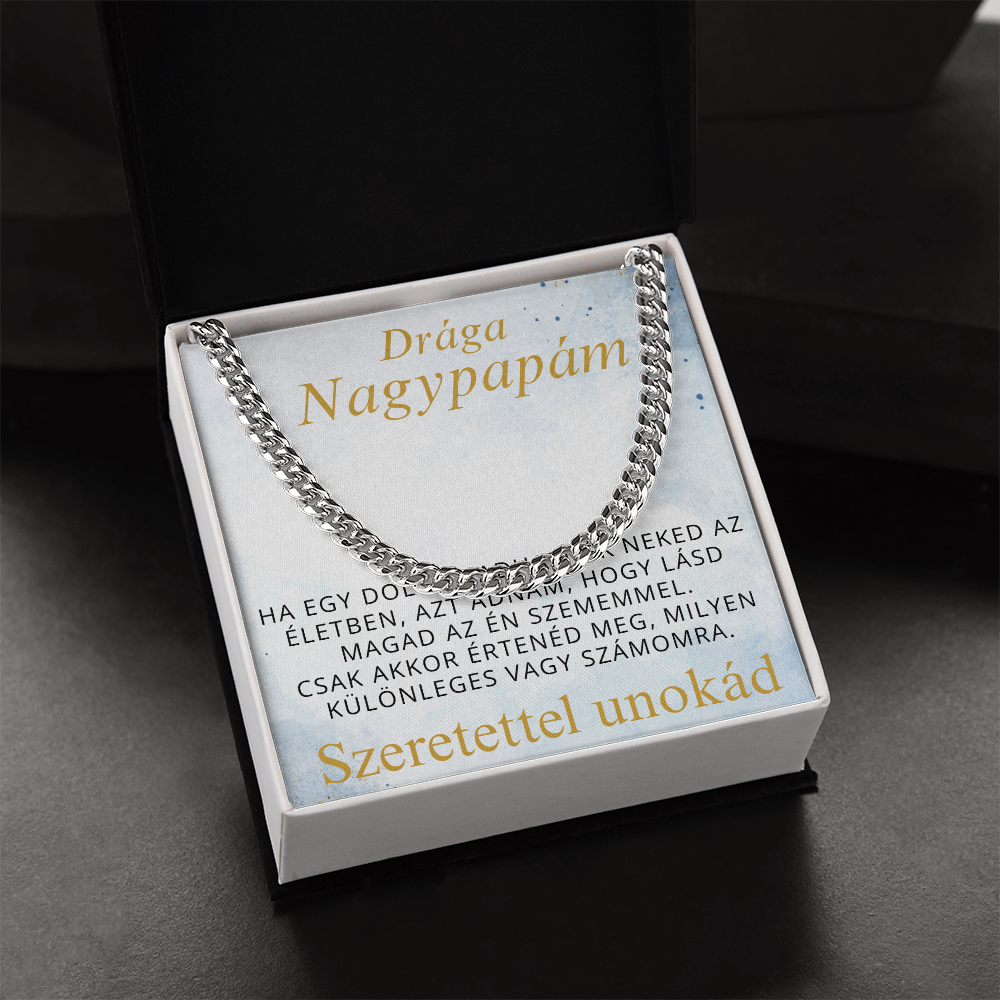 Különleges ajándék a drága nagypapámnak