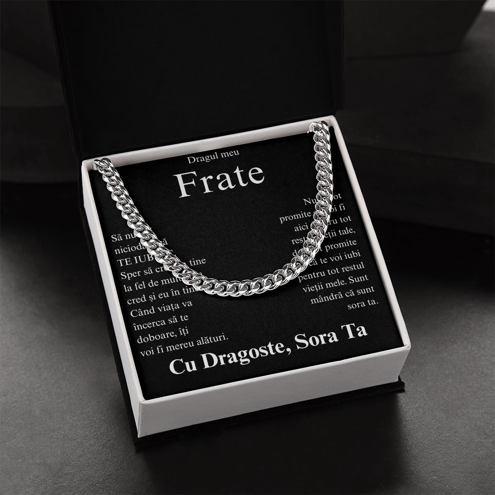 Cadou pentru al meu frate- Lantisor Cuban link