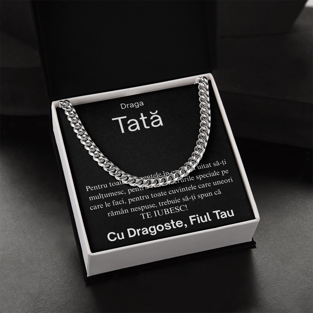 Cadou pentru  tata - Lantisor Cuban link