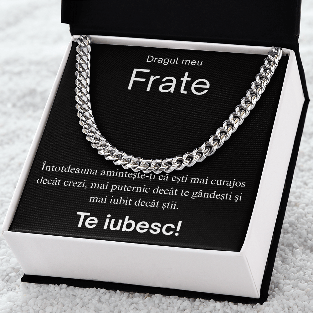 Cadou pentru fratele meu- Lantisor Cuban link