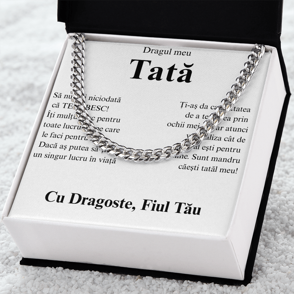 Cadou pentru  tatal - Lantisor Cuban link