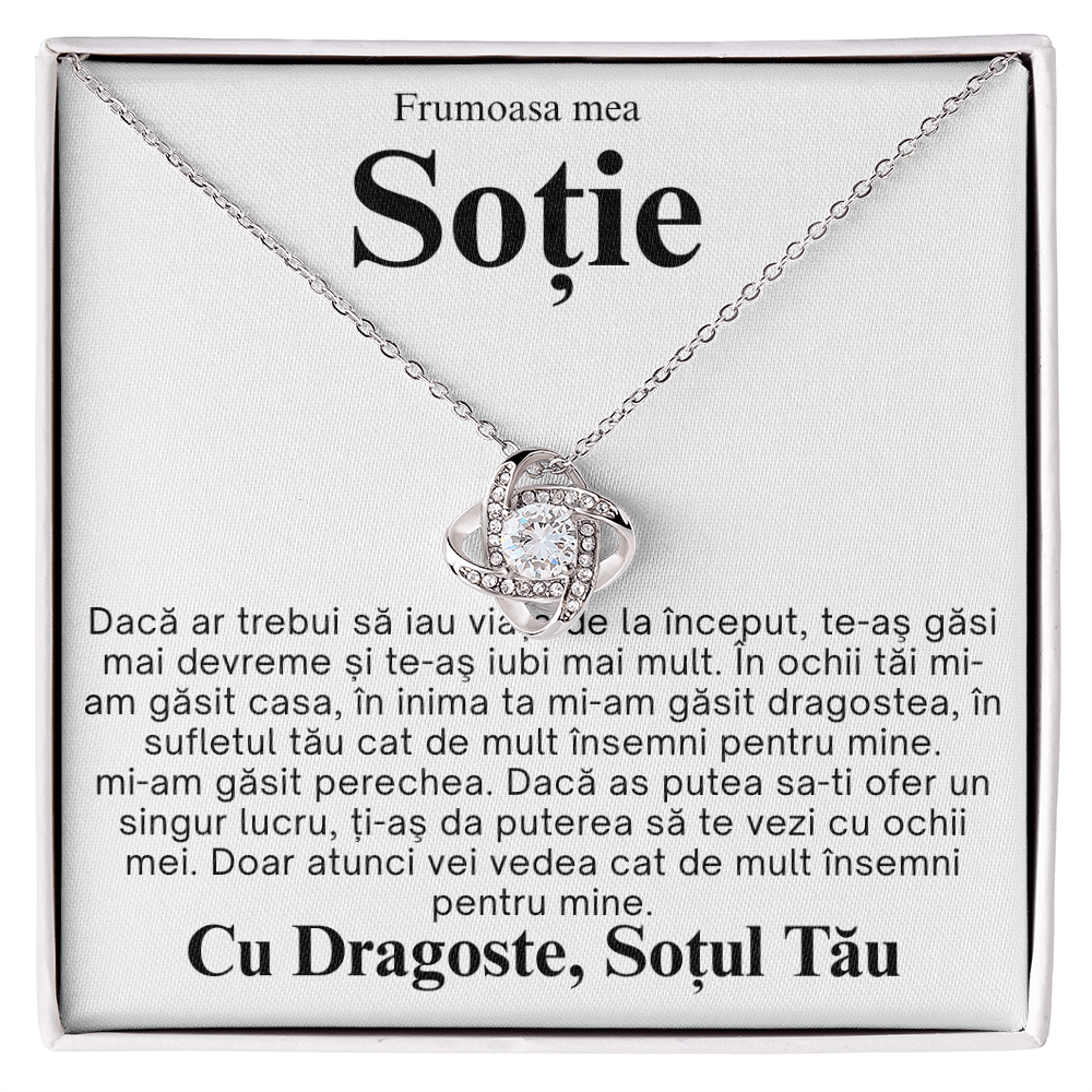 My Beautiful Wife – Love Knot Necklace