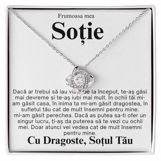 My Beautiful Wife – Love Knot Necklace