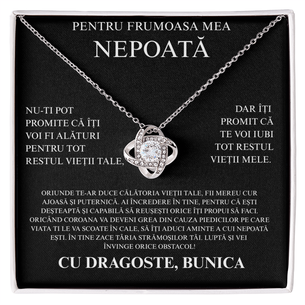 Cadou pentru nepoata  mea  - Colier Love knot