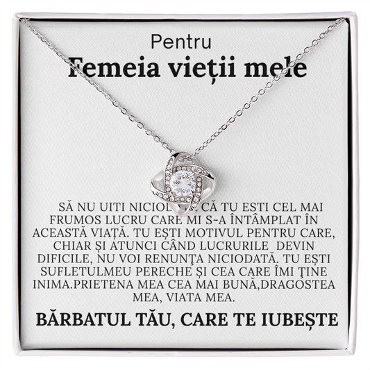 My Dear Wife – Love Knot Necklace
