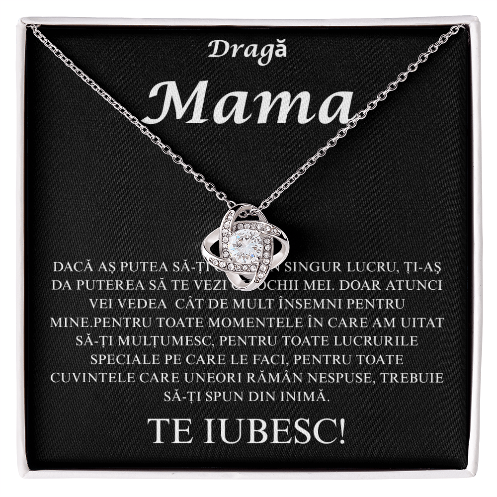 Cadou pentru mama mea  - Colier Love Knot