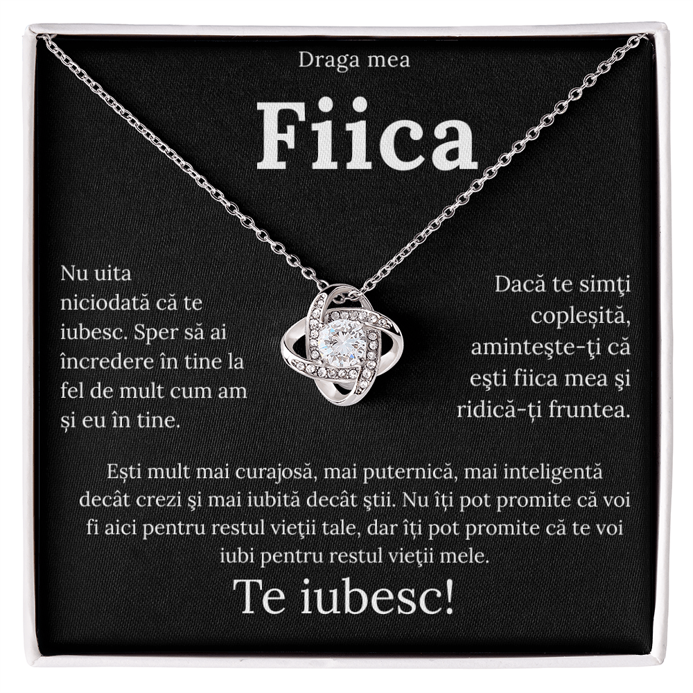 Cadou pentru fiica  mea – Colier Love Knot