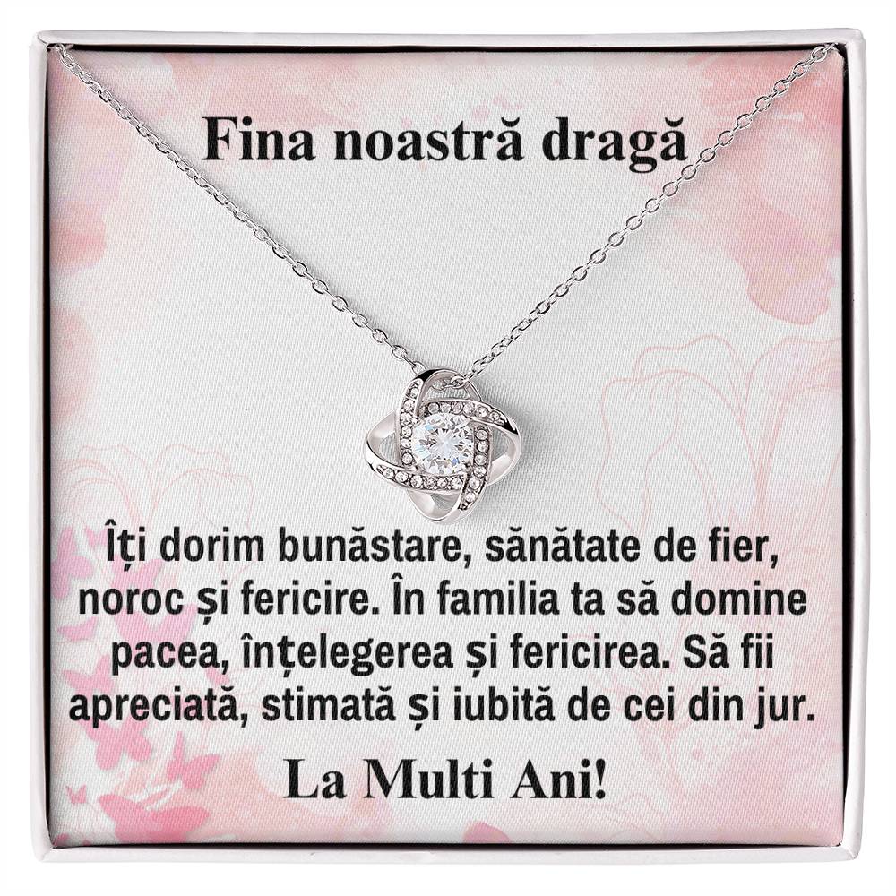 Fina Noastra Draga - Colier Love Knot