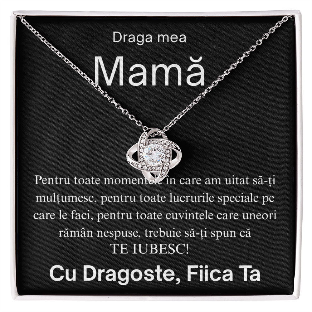 Cadou Pentru  Mamă - Colier Love Knot